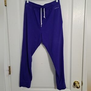 Victoria's Secret PINK Women's Jogger Pants Blue XL High Waist Full Length